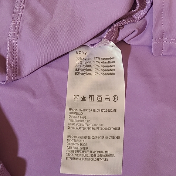 Baleaf Lavender Women's Athletic Top NWOT Size 3XL 3/4 Sleeve - Picture 5 of 11